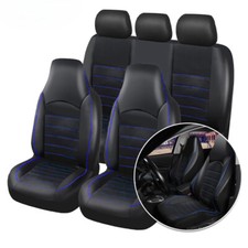 PU Leather Full Set Car Seat Cover Fashion Style High Back Bucket Car Seat Cover