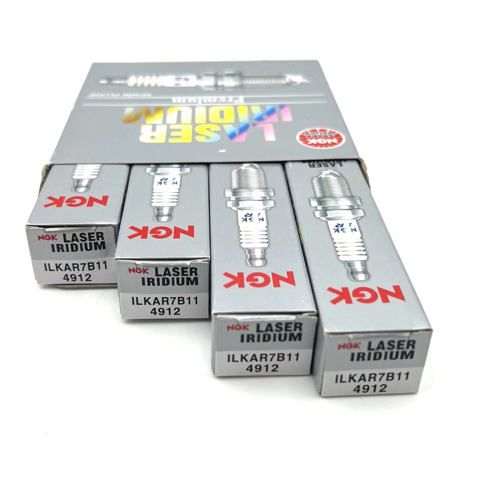 Bujía de iridio 4 piezas NGK 4912 ILKAR7B11 para Toyota Prius V 2012-2015 1,8 L L L4 Foto 2 de 4