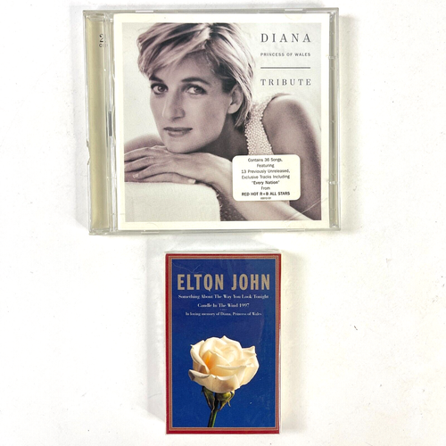 Diana Princess of Wales Tribute 2 CD 1997 + Candle Wind Elton John New Cassingle - Picture 2 of 8