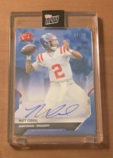 2021 TOPPS NOW BOWMAN NEXT FOOTBALL #5B MATT C0RRAL - AUTO # 5/49
