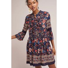 Anthropologie Eri + Ali Tiffany Tiffany Floral Swing Dress 