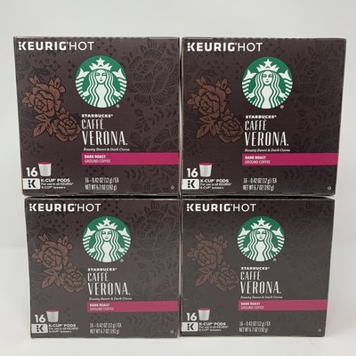 starbucks caffe verona dark roast k cups