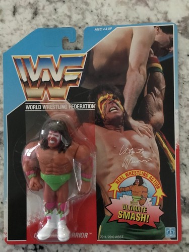 WWF Hasbro MOC Ultimate Warrior Series 1 RARE * Wr...