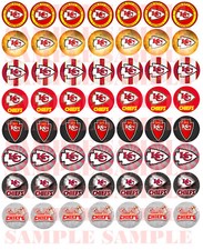 SET of 100- 1" PRECUT Football Bottlecap images.