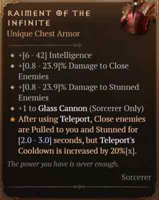 DIABLO 4   UNIQUE ITEM