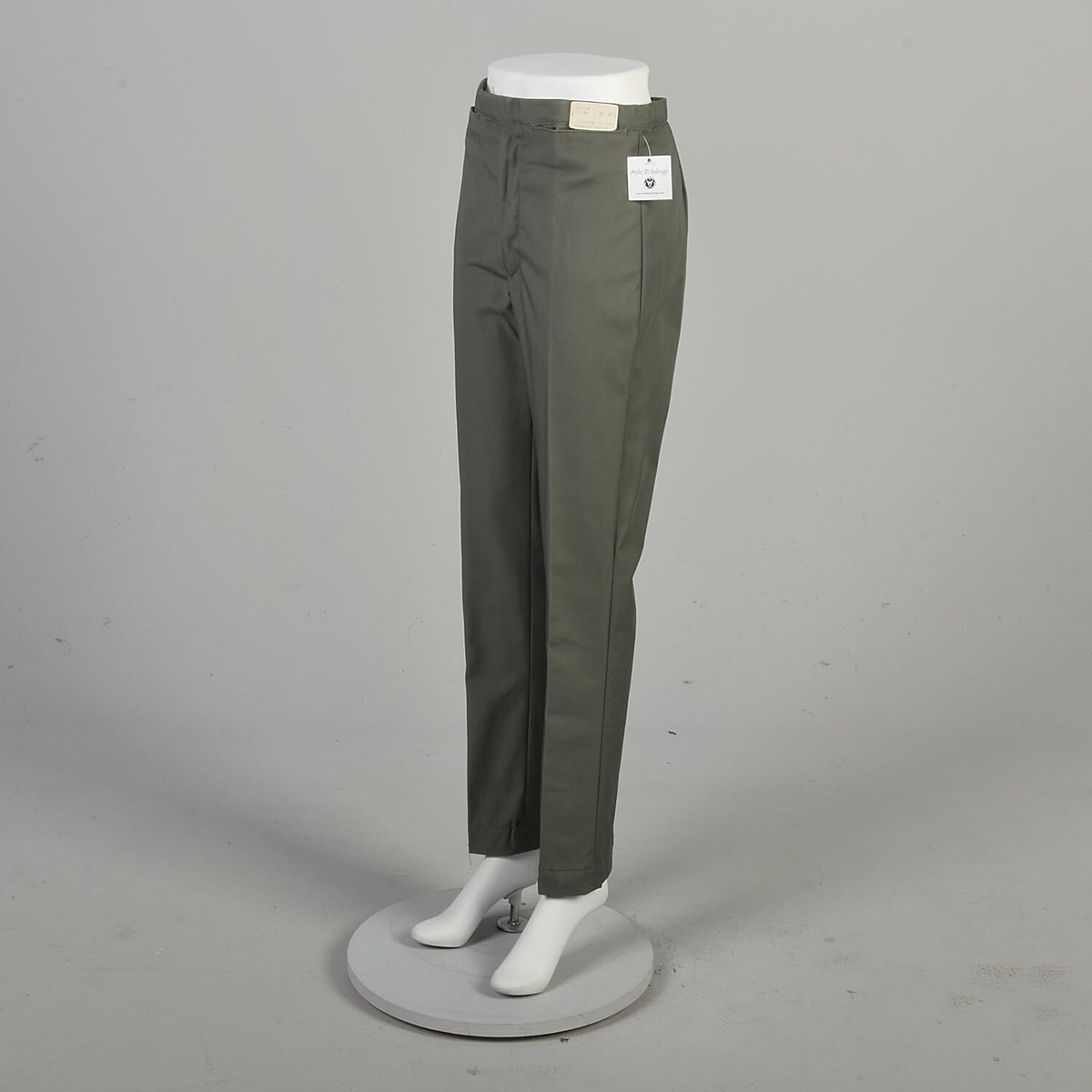 50s gabardine slacks グレー 1950s Gray Gabardine Pants – Style