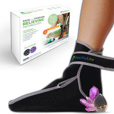HealthyLine Portable Foot Heating Pad, Amethyst Tourmaline