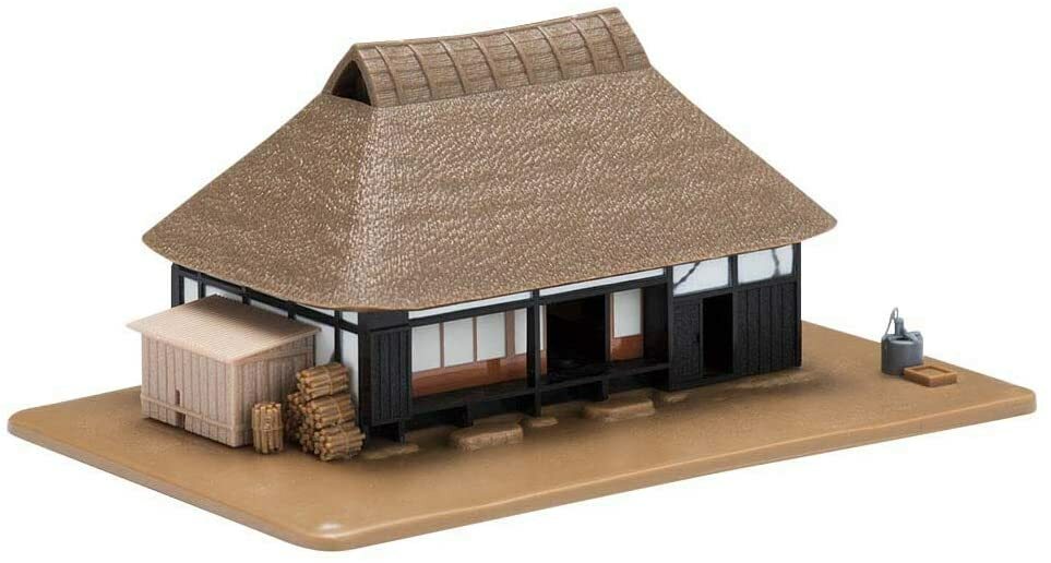 Tomix 4206 Japanese strawroof farm house Black N scale Railway