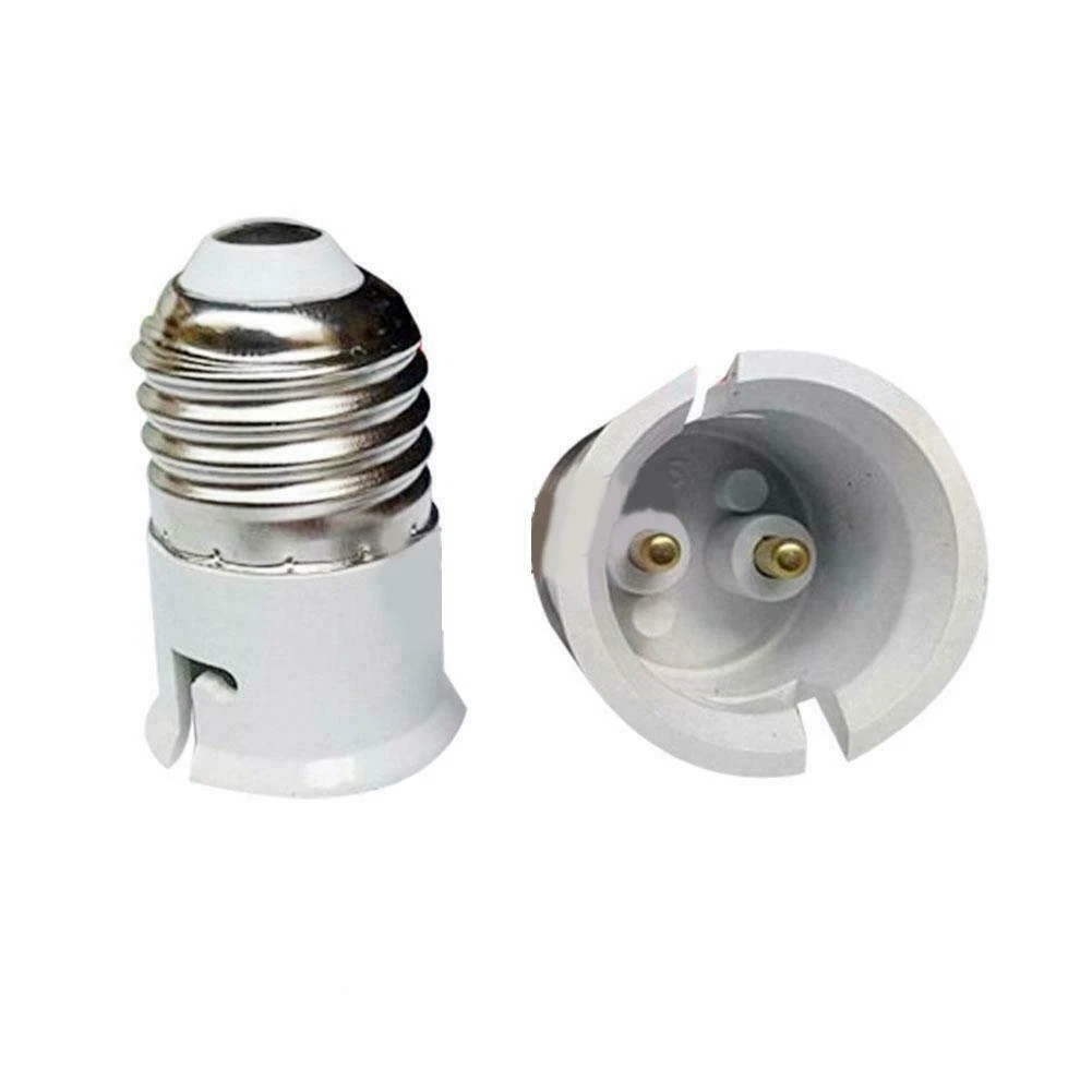 1 E27 To B22 Lamp Light Bulb Converter Adapter Screw To Bayonet