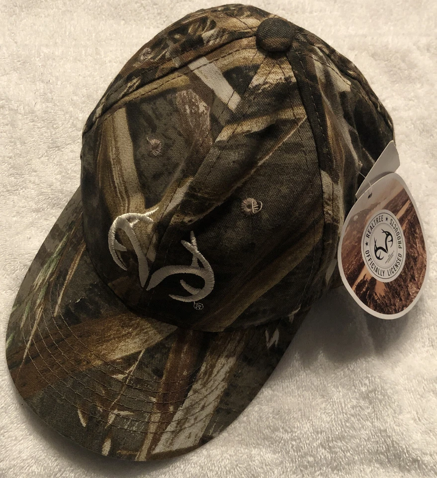 Men's Realtree Adapt Camouflage Adjustable Ball Cap with Logo on Front Max-5 New - Image 3 of 4