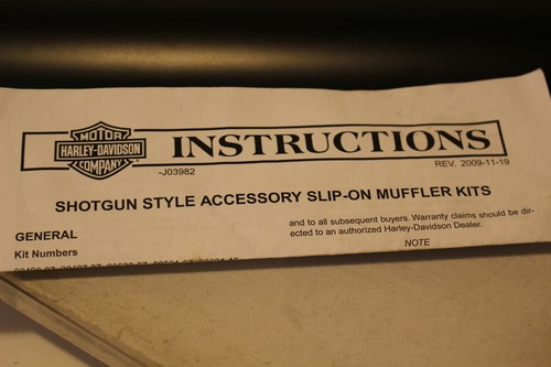 HARLEY DAVIDSON OEM NEW SCREAMIN EAGLE SHOTGUN SLASH MUFFLERS 80621-12 - Picture 2 of 7