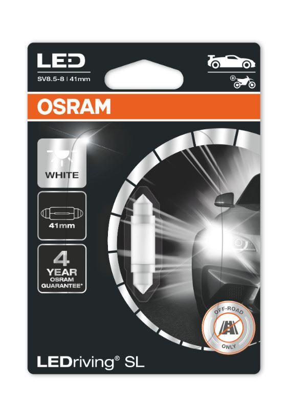 LEDriving SL 6413DWP-01B Non ECE White 6000K OSRAM Festoon(41 mm)