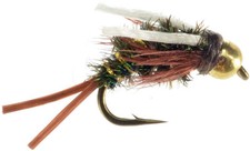 Fly Fishing Flies (Bass Bream Trout Perch) Bead Head Prince Nymph Fast Water (6)