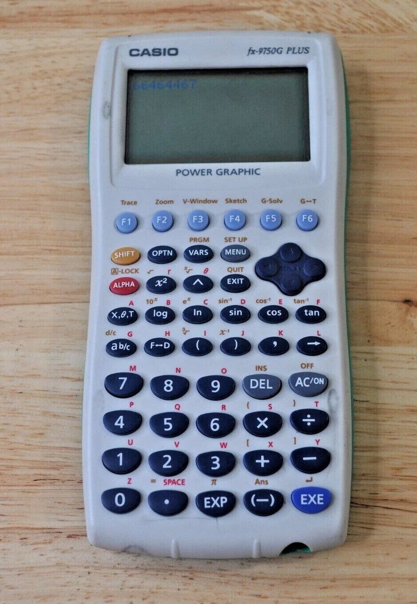 Casio fx 9750G Plus Power Graphic Calculator Pre Owned Tested