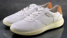 ECCO Soft 7 Runner $180 Men's Sneakers Shoes Size EU 45 US 11-11.5 Leather White
