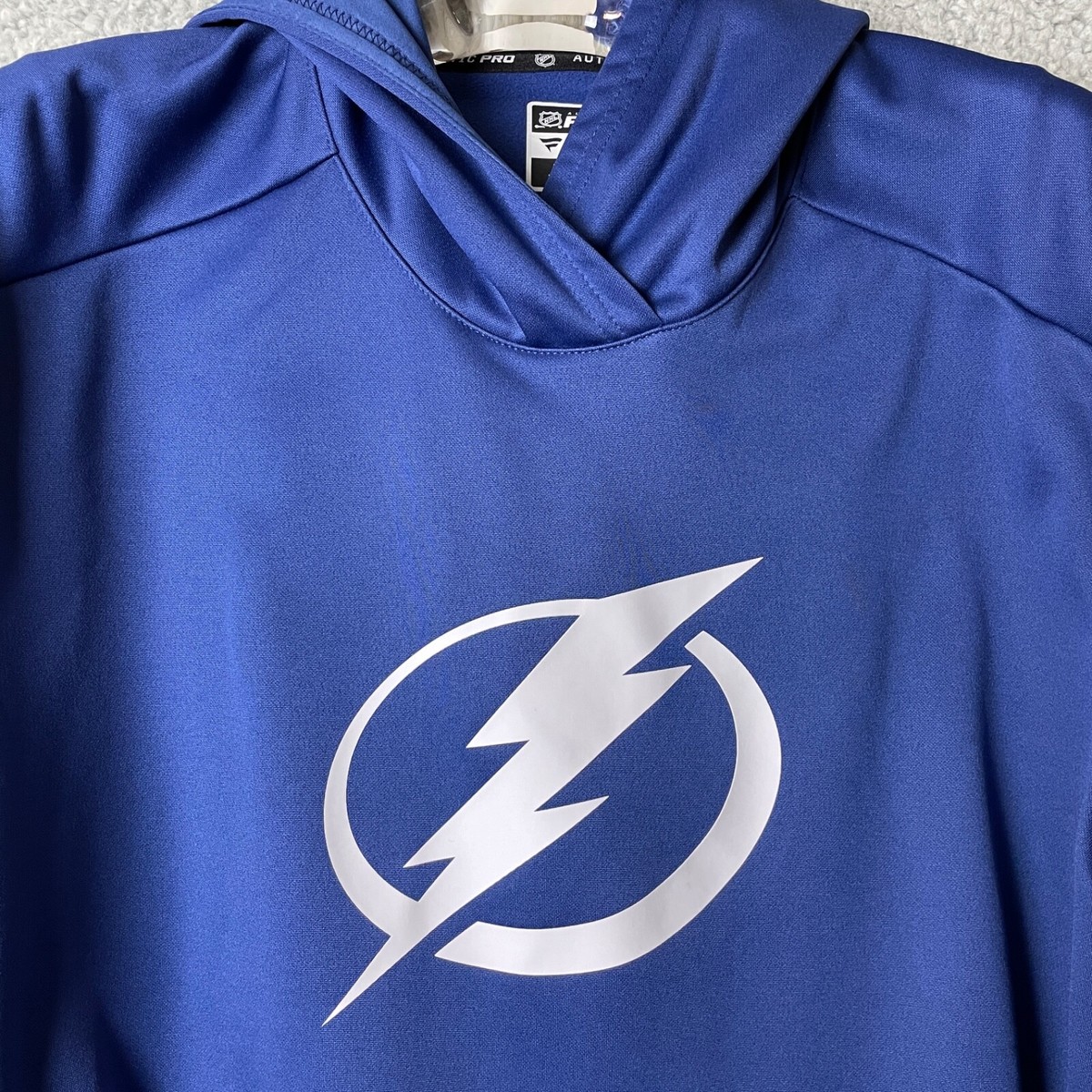 Tampa Bay Lightning Hoodie Womens 2XL Blue White Authentic