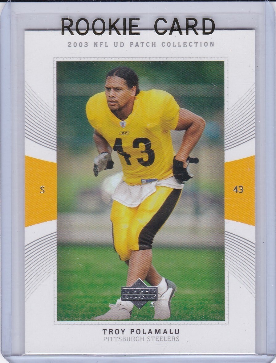 ユージー様オーダー TROY POLAMALU ROOKIE CARD Pittsburgh Steeler 2003 Upper Deck PATCH