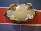 ANTIQUE VTG RARE OLD ROYAL VIENNA GERMANY PORCELAIN FOUR GOLD LEGS FOOTED BOWL — photo 9