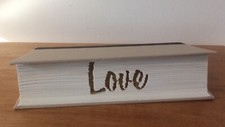 LOVE Folded Book Art Sculpture One-of-a-Kind Great Gift SHIPS FREE/Media Mail