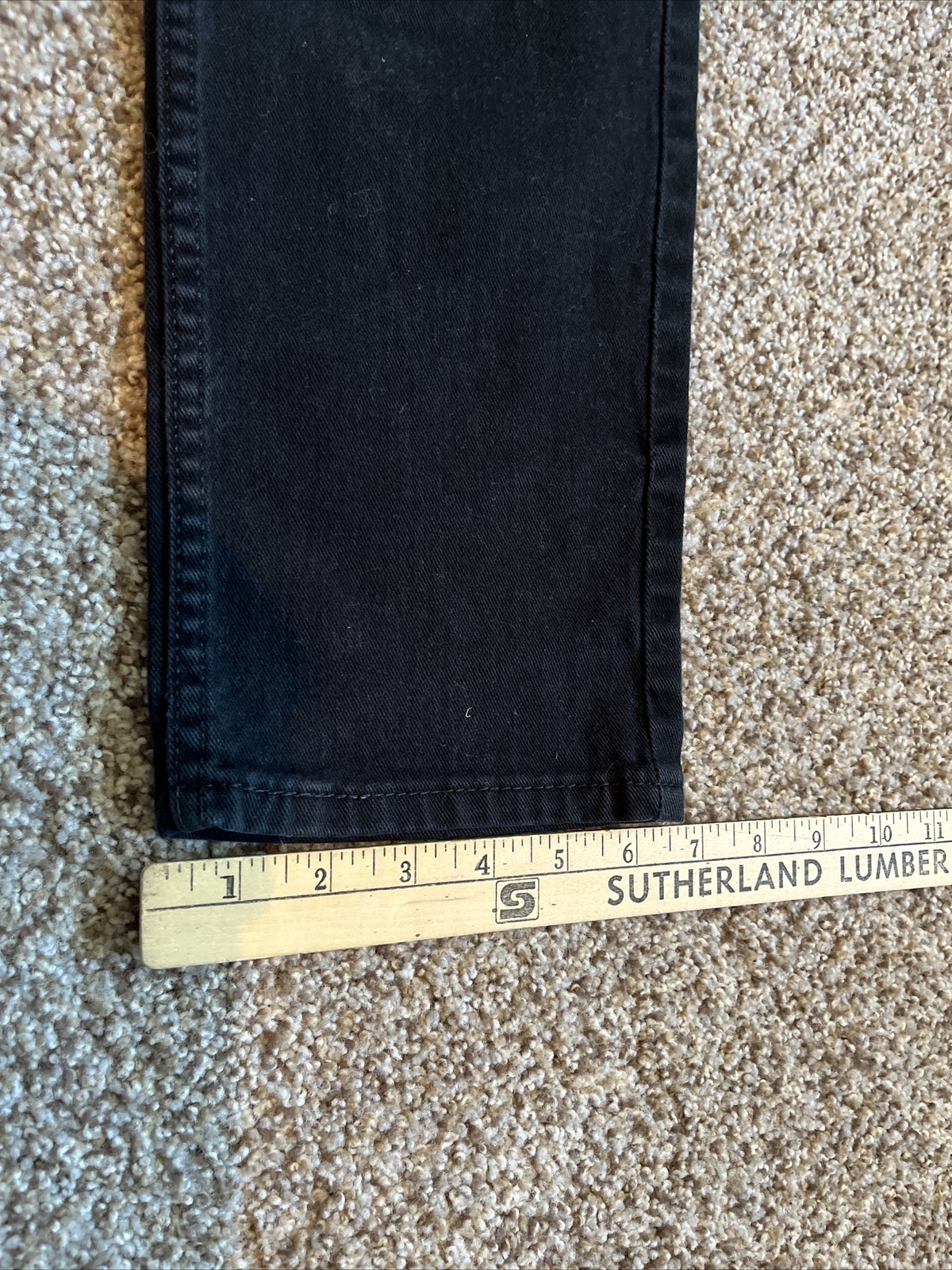 Levi's Signature Skinny Jeans Black Denim Women’s 29x32 Mid-Rise Actual 28 X 30 - View 10
