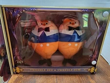 Disney D23 Tweedle Dee & Tweedle Dum Plush Alice in Wonderland 70th Mary Blair