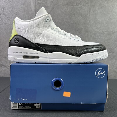 Air Jordan 3 Retro SP x Fragment Design Mid White Size 13 Mens
