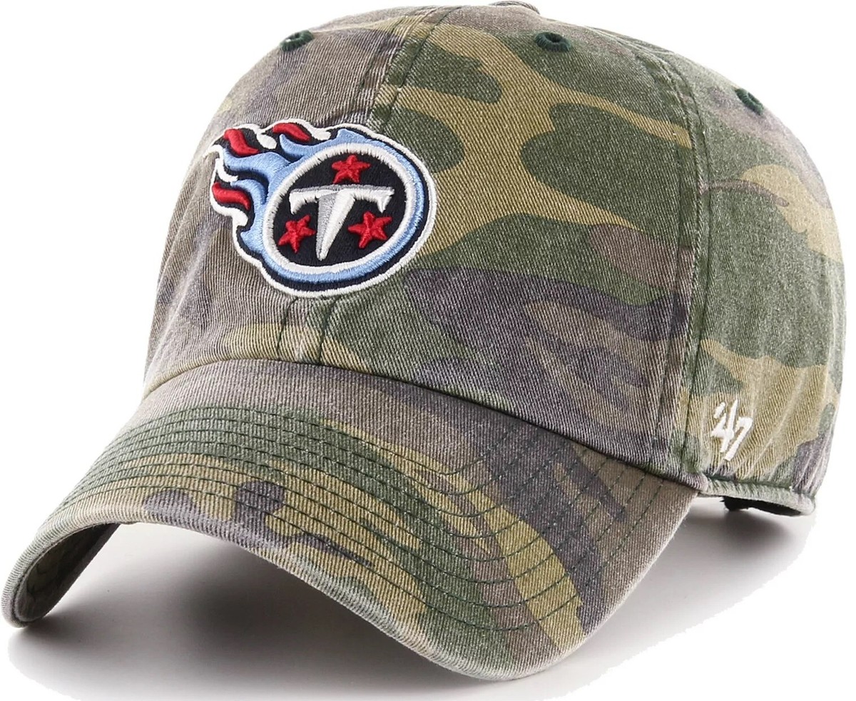 Tennessee Titans NFL '47 Camo Clean Up Relaxed Dad Hat Cap Adult Mens  Adjustable