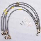 RDX Disco 2 / Discovery 2 + 150mm Extended Braided Stainless Brake Hoses