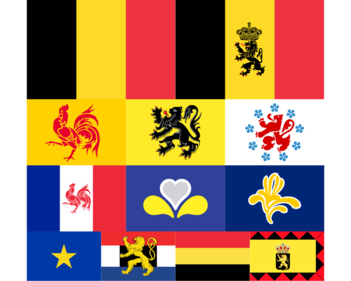 Belgique Belgium Flags Drapeaux Vlaanderen Wallonie Brabant Congo Choose Variant - Afbeelding 1 van 16