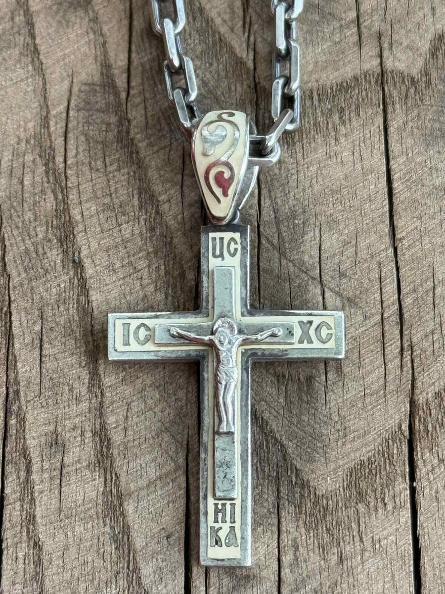 アクセサリー vintage silver925 Jesus cross necklace Vintage Cross Jesus Silver 925 Necklace Pendant Jewelry