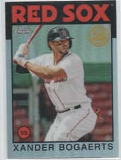 2021 Topps Chrome 35th Anniversary 1986 Topps #8 Xander Bogaerts RED SOX 36