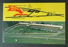 Washburn's Motel Court Rocky Mount NC Unposted Chrome Postcard