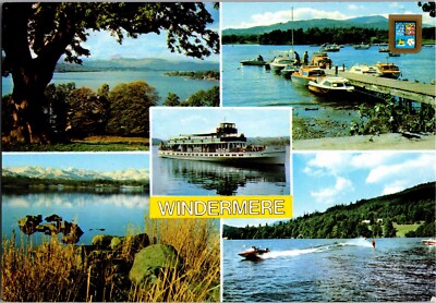 Postcard Multiple Views of Lake Windermere