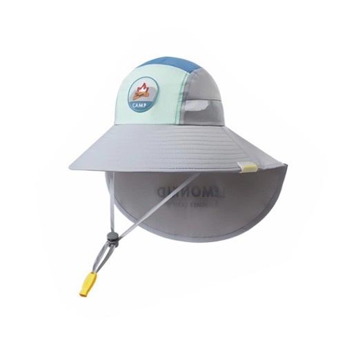 Cappello da Sole in Poliestere per Bambini Cappello a Tesa Larga Attività Outdoor - Foto 17 di 17