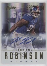 2012 Panini Absolute Rookie Spectrum Gold 167/299 Adrien Robinson #102 Auto 0m0