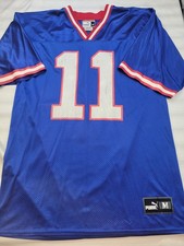Buffalo Bills Jersey Mens Med Blue Puma 11 Rob Johnson Vtg Football Mesh Nylon