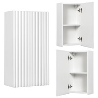 Bad Badezimmer Badschrank HäNgeschrank 30 Cm Breit In Weiß Gerillte Front