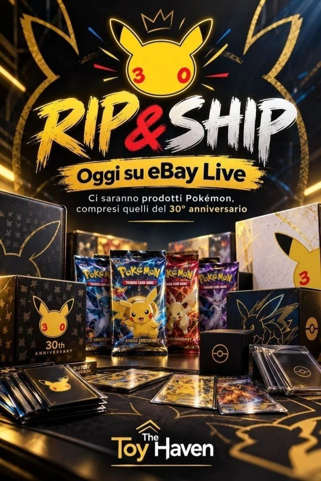 Live TCG Rip&Ship! 🔥 Puoi scegliere se aprire subito o tenere i prodotti s