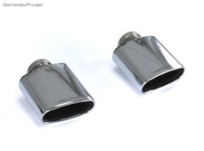 Remus Links/Rechts Endrohrsatz je 142x72mm flachoval eingerollt abgeschrägt