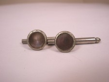SINGLES 2 5/16" Gray MOP Round Vintage Formal Tuxedo Prom Shirt Stud c2030