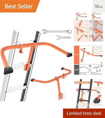 Ladder Stabilizer, Upgraded Heavy Duty Steel Stabilizer for Ladder with Wing ...