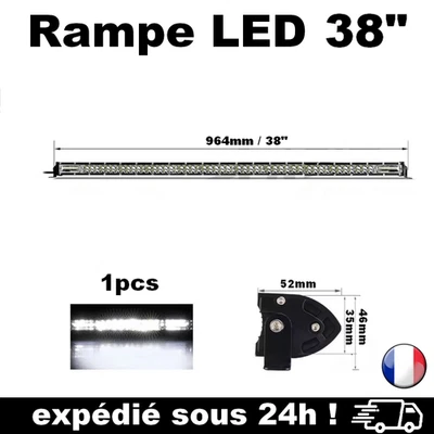 Barre LED Rampe 38" 270W Light SUV 4x4 Offroad Phare De Travail Feux Lumineuse - Photo 1/4