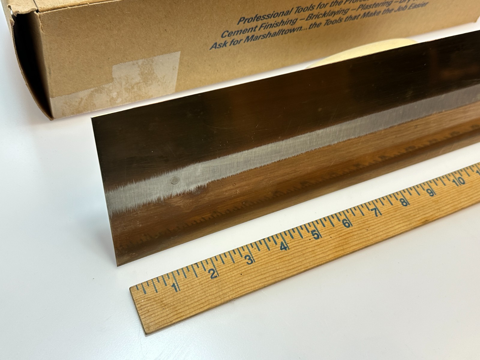 Marshalltown Tools USA MXS66GS Golden Stainless Finishing Trowel 16 x 4, NOS NEW