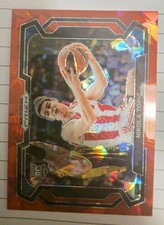 2024-25 Panini Prizm Draft Picks Nikola Topic #10 Red Ice Variation Rookie