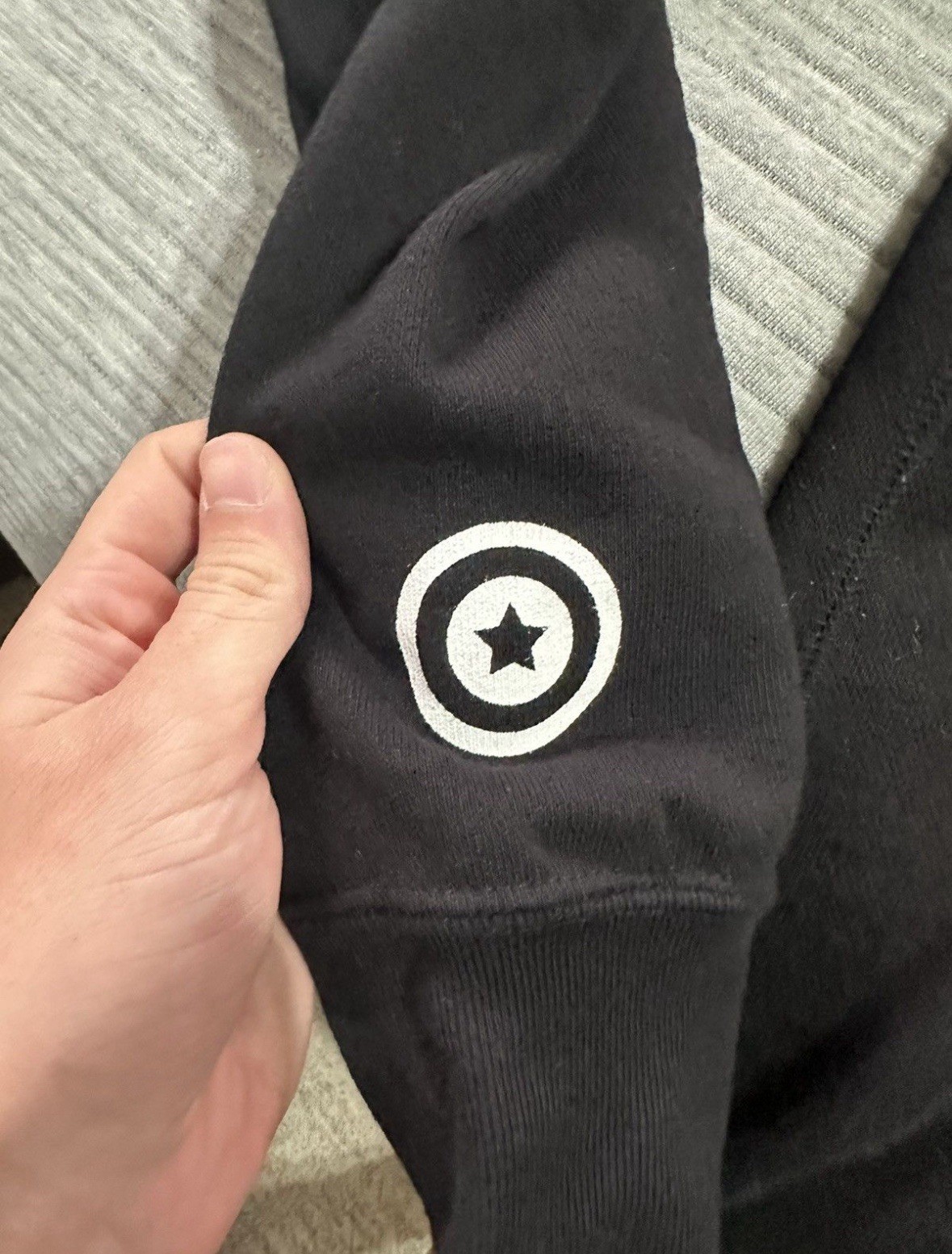 A Bathing Ape Bape Hoodie Full Zip Up Sweater Sz LARGE Navy Blue Camo Shark NWT thumbnail 10