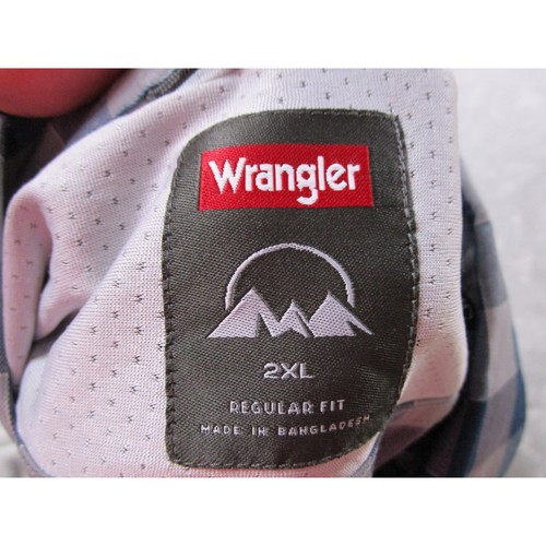 Wrangler 2XL Performance Plaid Shirt Moisture Wicking UPF 30 Flex For Comfort - Picture 7 of 9