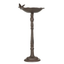 Vogeltränke Gusseisen Wildvogeltränke für Garten Vogelbad mit Ständer 58cm