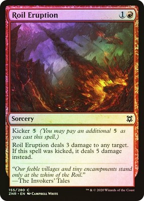 MTG FOIL Roil Eruption  - Zendikar Rising #155