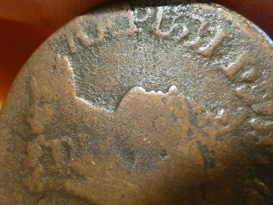 5 CENTIMES - DUPRE - L'AN 5 I - TRES RARE REFRAPPAGE DU DECIME (PETIT MODULE) !! - Photo 3/4