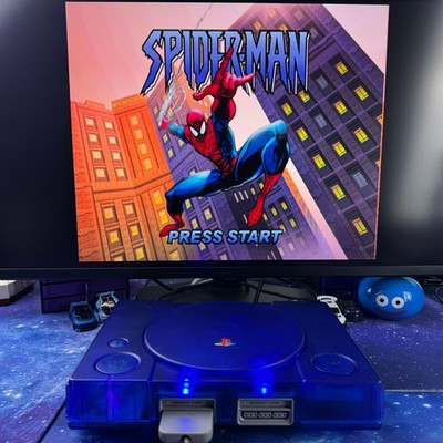 HDMI + ODE + Clear Blue Shell + USB C Power - Sony Playstation 1 One Konsole